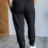 Center Seam Scuba Joggers in Black - Evergreen Boutique