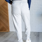 Center Seam Scuba Joggers in Heather Grey - Evergreen Boutique