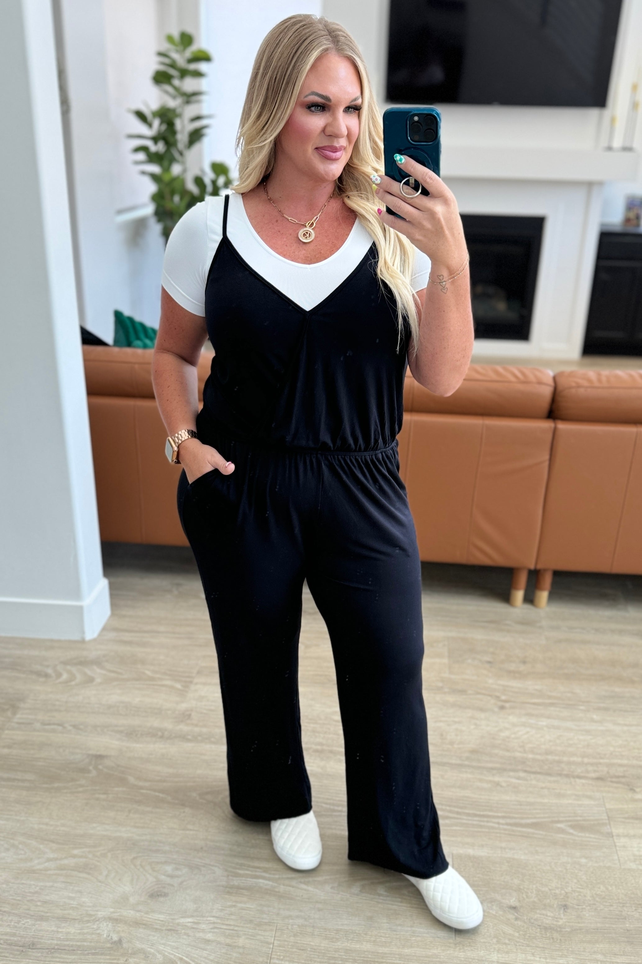 Completely Justified Jumpsuit in Black - Evergreen Boutique