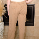 Tencel Straight Leg Cargo Pants - Evergreen Boutique