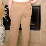 Tencel Straight Leg Cargo Pants - Evergreen Boutique