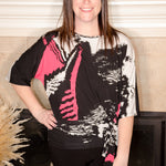 Molly Side Tie Top - Ink Blot - Evergreen Boutique