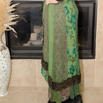 Boho Fusion Wrapped Look Midi Skirt - Evergreen Boutique