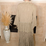 Boho Rustic Embellished Lapel Shrug - Evergreen Boutique