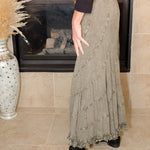 Boho Flair Asymmetrical Mid-Length Skirt - Evergreen Boutique