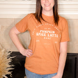 Pumpkin Spice Latte Graphic Tee - Evergreen Boutique