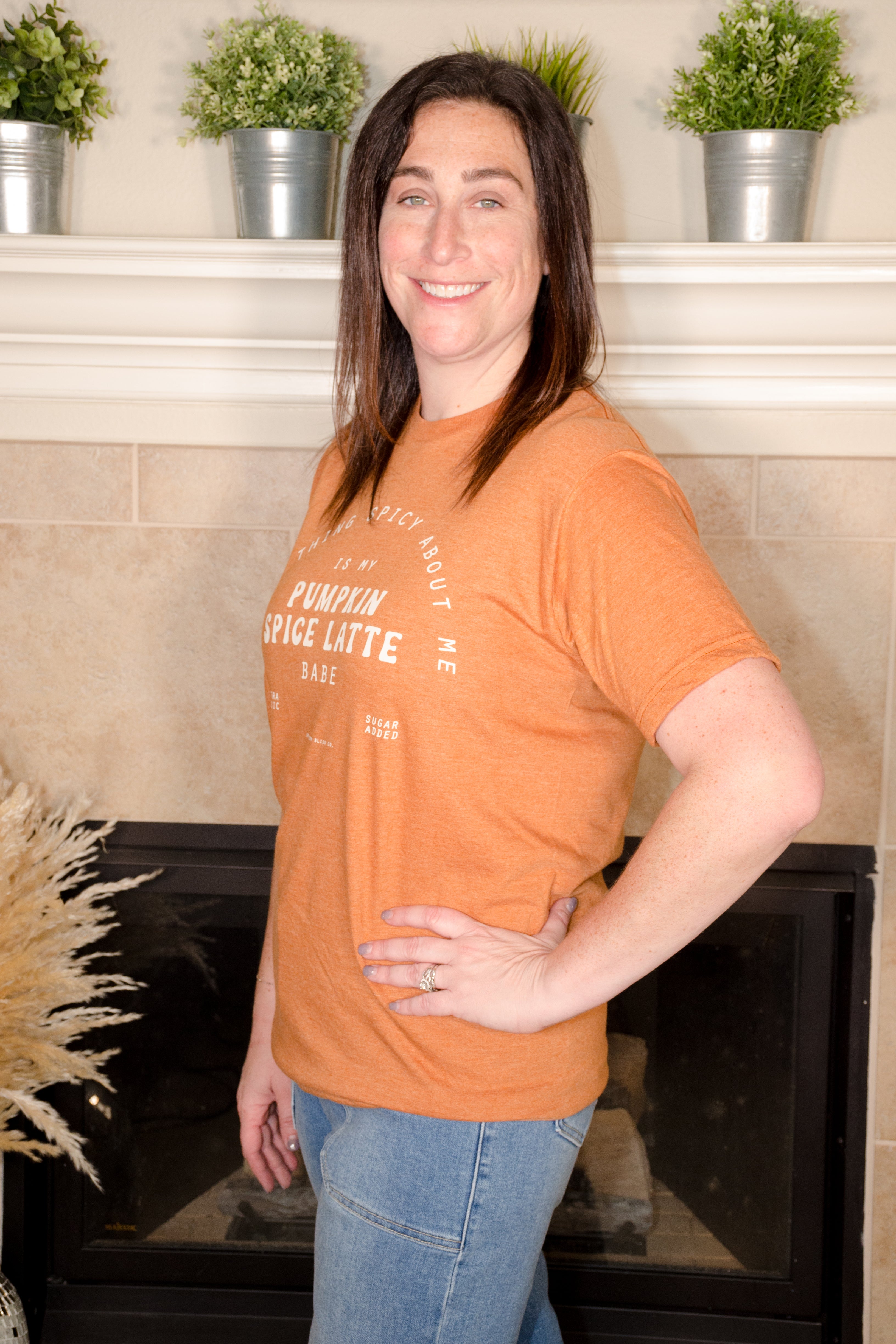 Pumpkin Spice Latte Graphic Tee - Evergreen Boutique