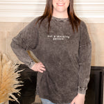 Not a Morning Person Long Sleeve Graphic Tee - Evergreen Boutique