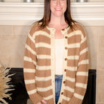 Lehigh Striped Cardigan - Evergreen Boutique