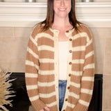 Lehigh Striped Cardigan - Evergreen Boutique