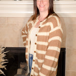 Lehigh Striped Cardigan - Evergreen Boutique