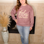 Bless Your Heart Bleached Sweatshirt - Evergreen Boutique