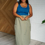 Explain It Away Cargo Skirt - Evergreen Boutique