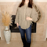 Bohemian Elegance Stonewashed Top - Evergreen Boutique