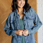 Just In Case Mineral Wash Shacket - Evergreen Boutique