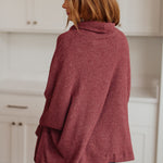 Forgive Me Cowl Neck Poncho - Evergreen Boutique