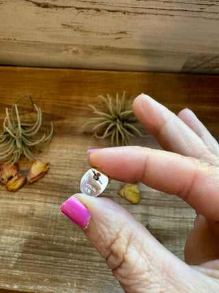 Palomino Turquoise Stud Earrings by Navajo Artist Theresa Smith – Sterling Silver, One of a Kind