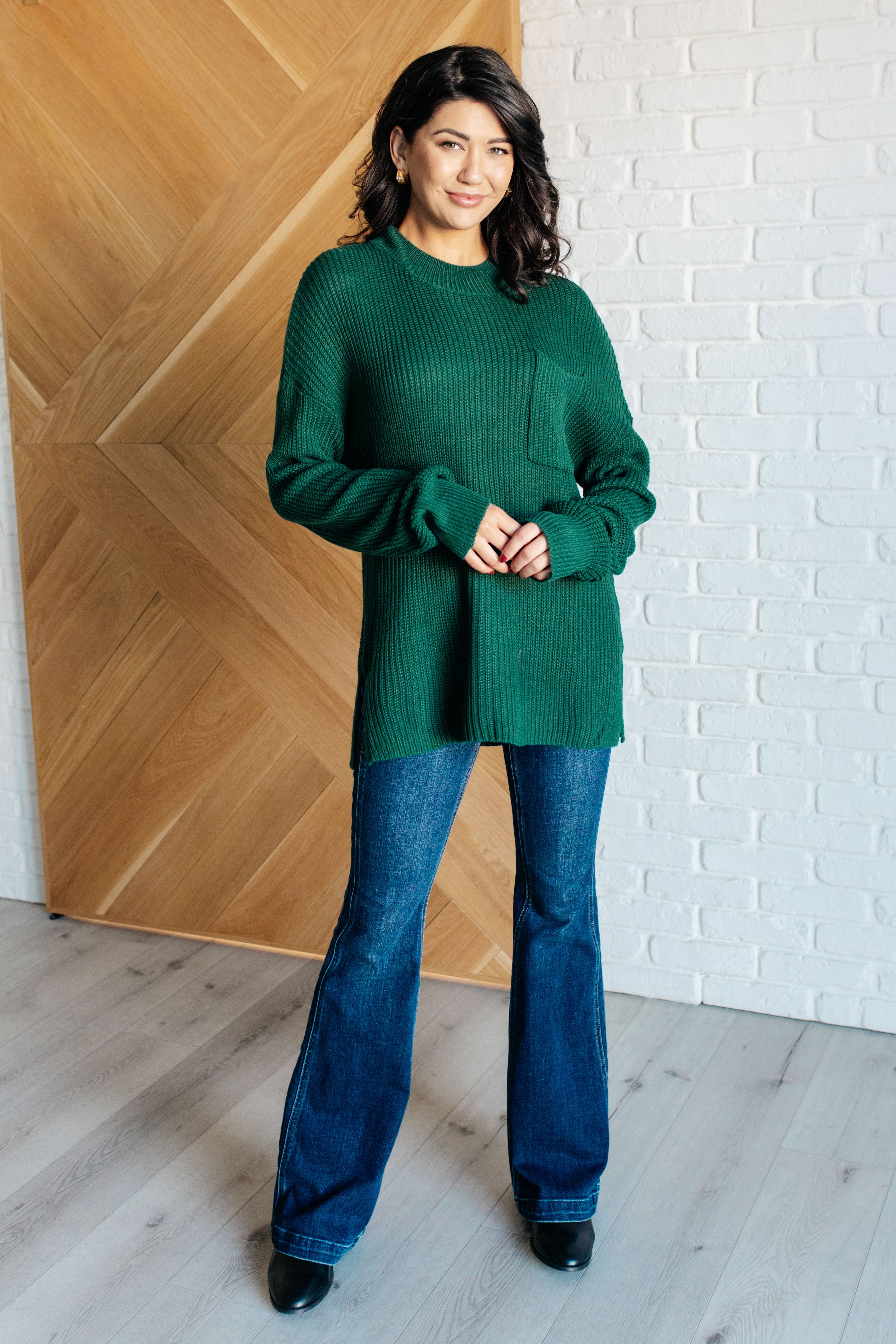 Hero of the Hour Crew Neck Sweater - Evergreen Boutique