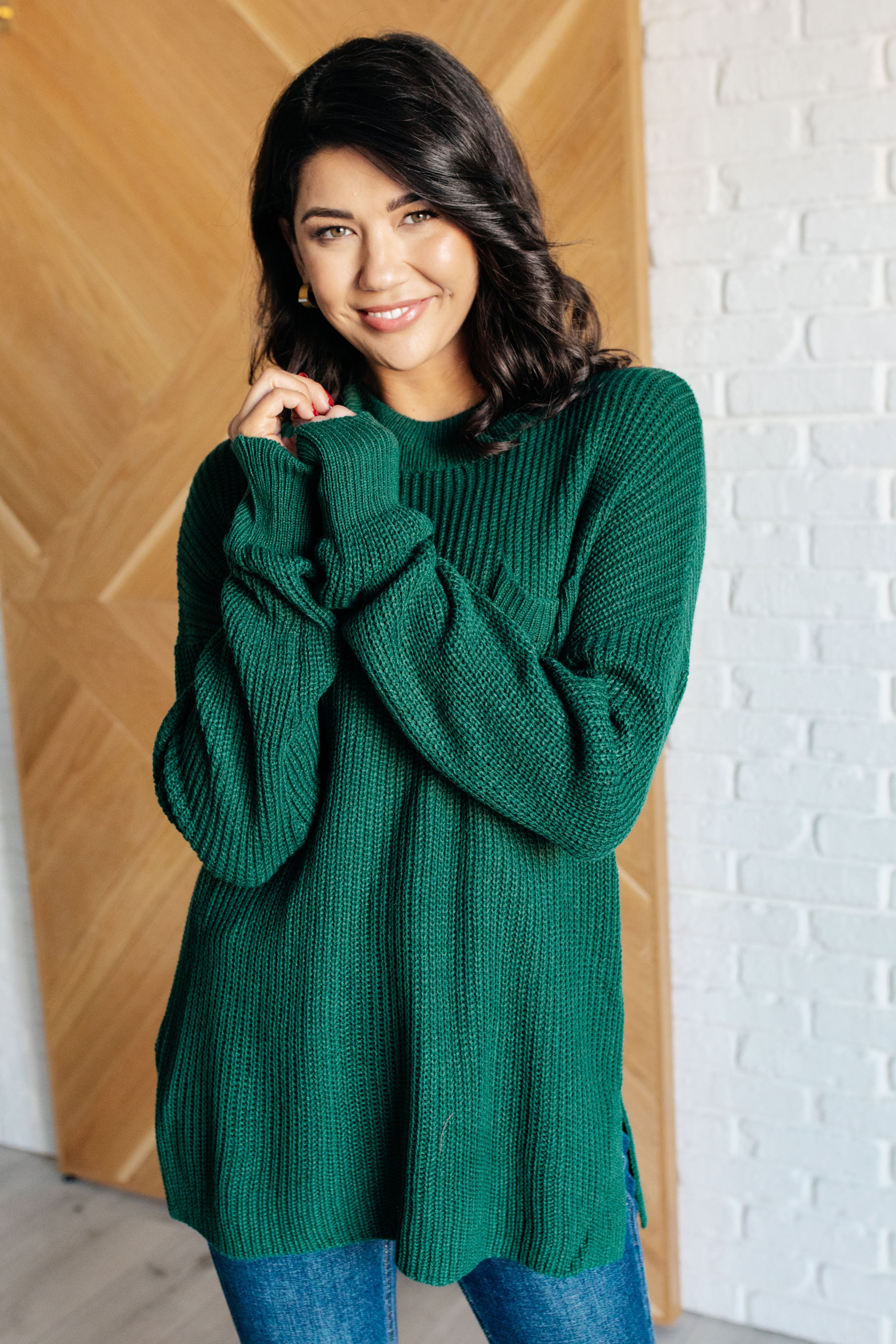 Hero of the Hour Crew Neck Sweater - Evergreen Boutique