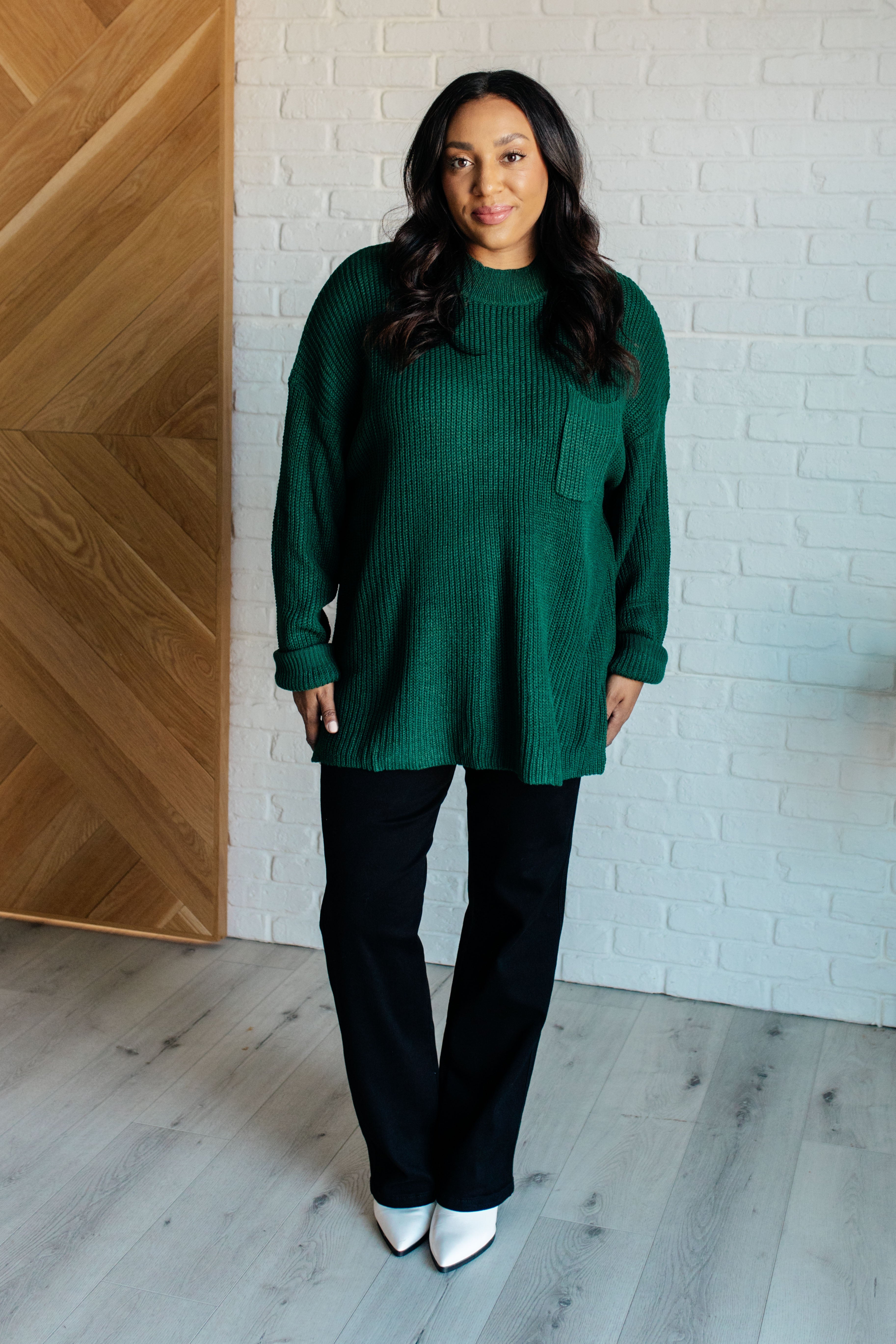 Hero of the Hour Crew Neck Sweater - Evergreen Boutique