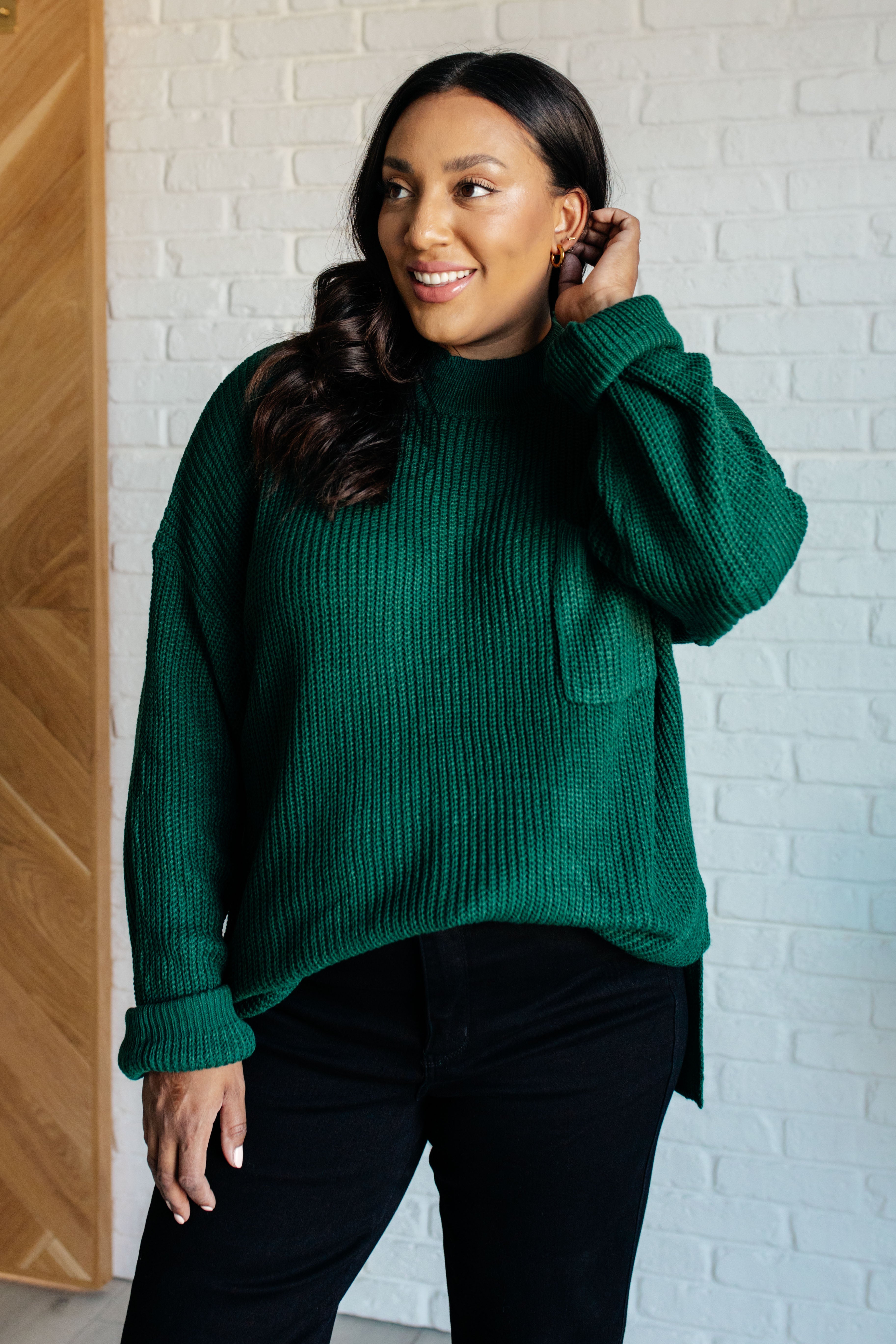 Hero of the Hour Crew Neck Sweater - Evergreen Boutique