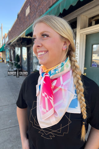 Aztec Rainbow Wild Rag/ Scarf - Evergreen Boutique