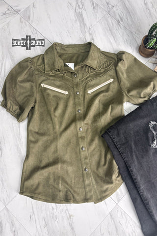Olive Calaboose Top - Evergreen Boutique