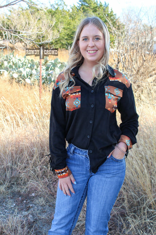 Flatland Fringe Button Up - Evergreen Boutique