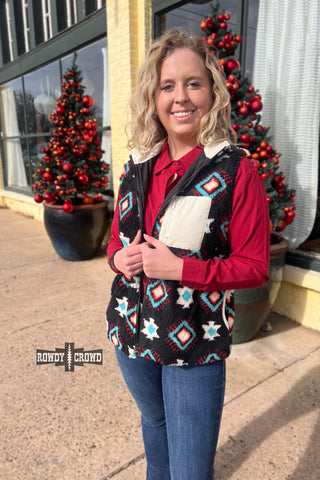 Vail Aztec Vest - Evergreen Boutique