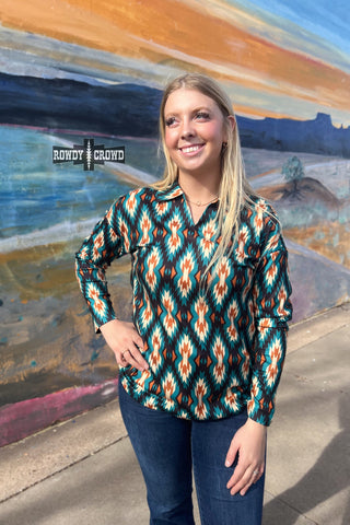 Aztec Valley Top - Evergreen Boutique