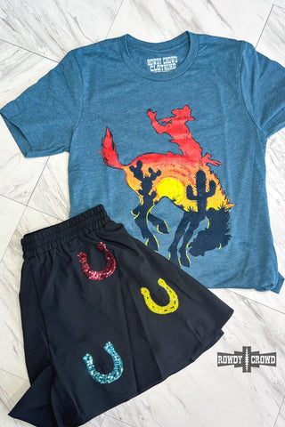 Bowie Bronc Tee - Evergreen Boutique