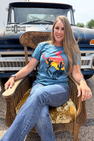 Bowie Bronc Tee - Evergreen Boutique