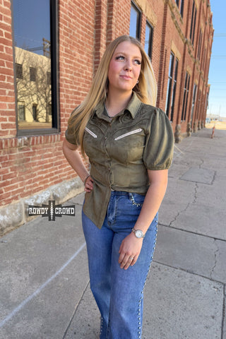 Olive Calaboose Top - Evergreen Boutique