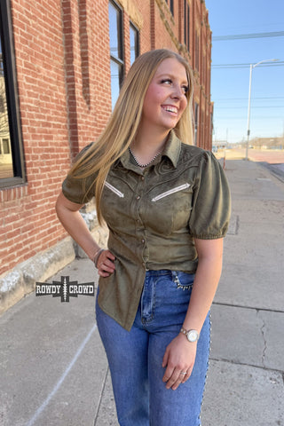 Olive Calaboose Top - Evergreen Boutique