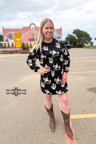 Sweet Saguaro Sweater Dress - Evergreen Boutique