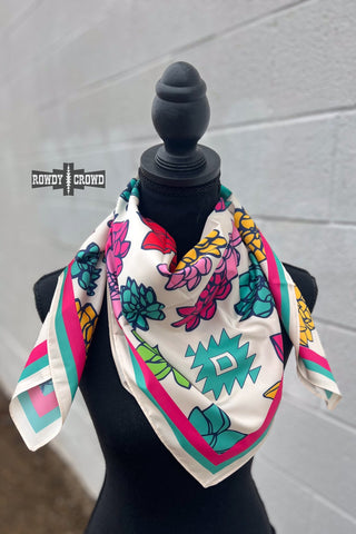 Fabulous Flower Wild Rag/ Scarf - Evergreen Boutique