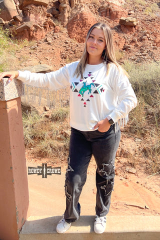Casanova Sequin Fringe Sweater - Evergreen Boutique