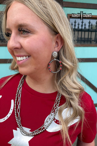 Red Hondo Earrings - Evergreen Boutique
