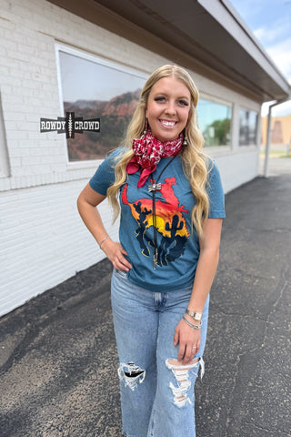 Bowie Bronc Tee - Evergreen Boutique