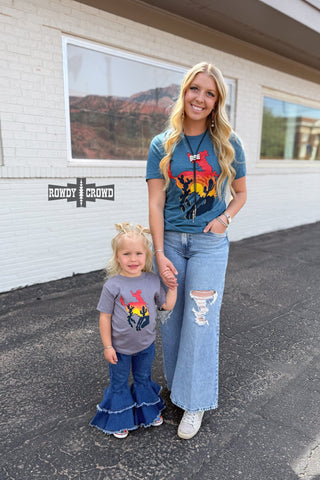 Bowie Bronc Tee - Evergreen Boutique