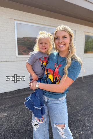 Bowie Bronc Tee - Evergreen Boutique