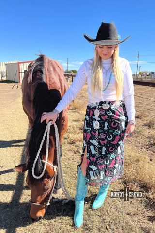 Western Sky Skirt - Evergreen Boutique