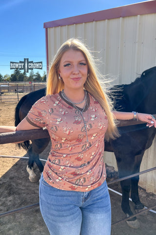 Cowboy Ringer Tee - Evergreen Boutique