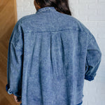 Just In Case Mineral Wash Shacket - Evergreen Boutique