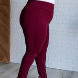 Magic Skinny 28" Pants in Wine - Evergreen Boutique