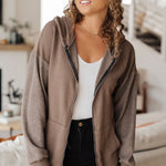 On And On Zip Up Hoodie - Evergreen Boutique