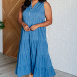 Perfect Choice Denim Maxi Dress - Evergreen Boutique