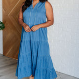 Perfect Choice Denim Maxi Dress - Evergreen Boutique