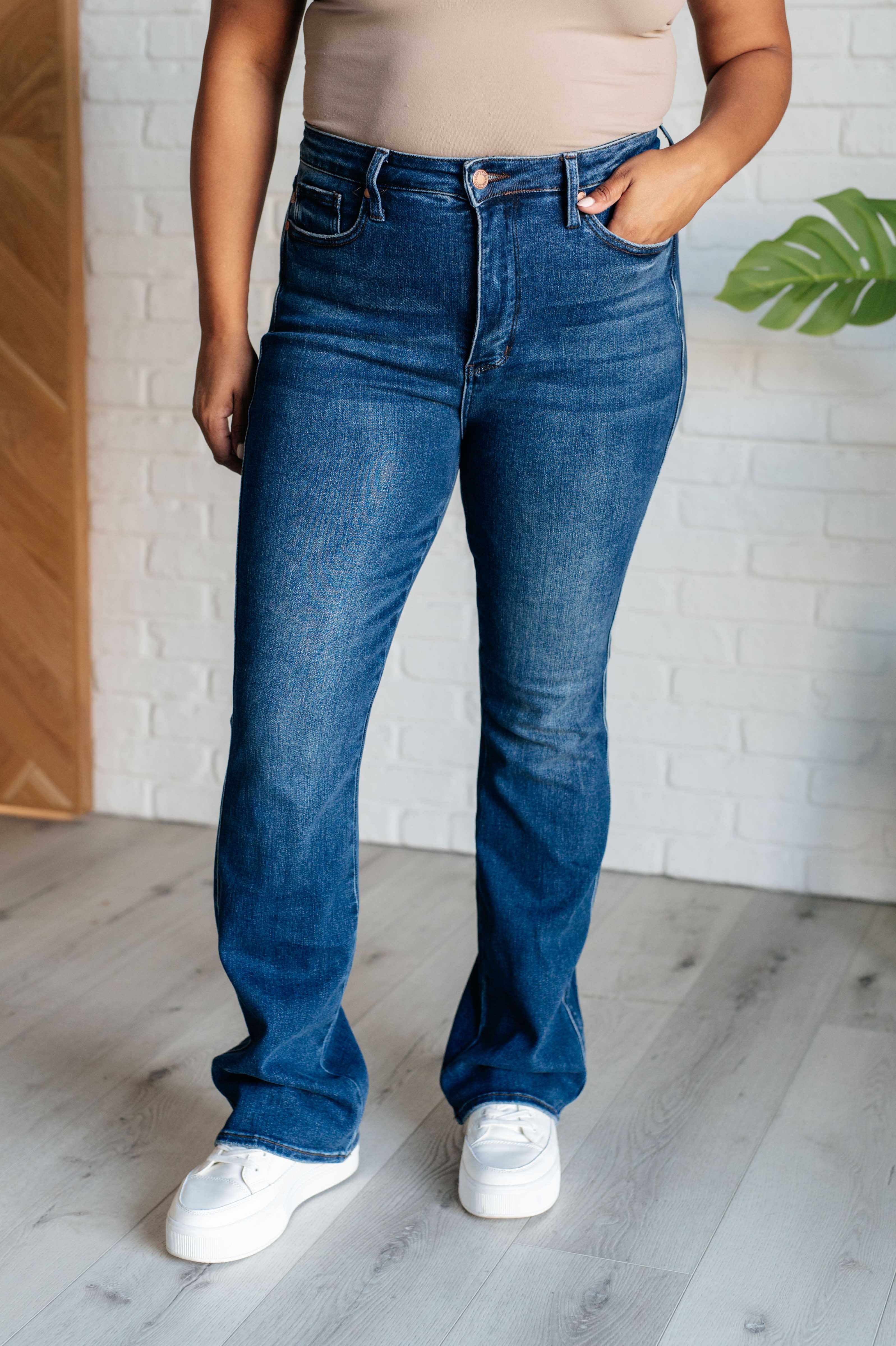 Judy Blue Santana High Rise Control Top Bootcut Jeans - Evergreen Boutique