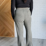 Set Process Mineral Wash Waffle Knit Pants in Olive - Evergreen Boutique